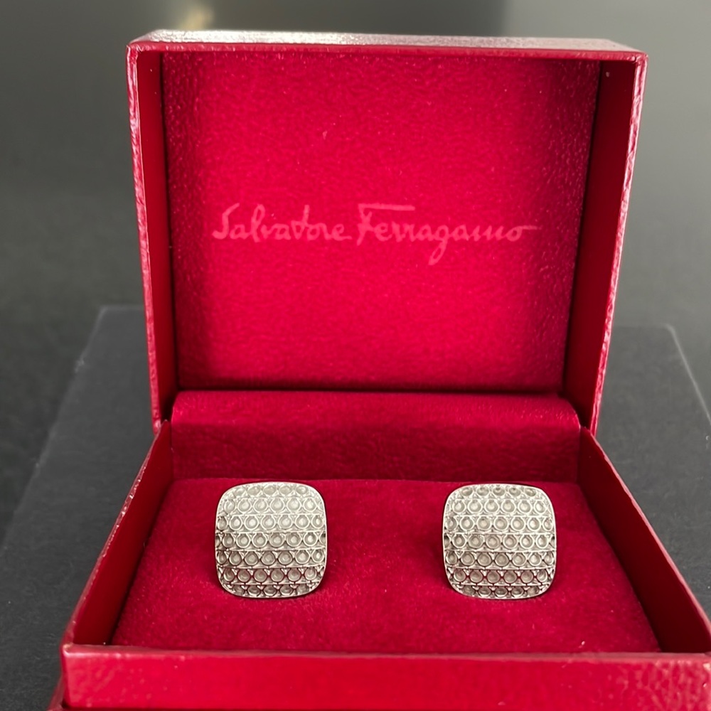 Salvatore Ferragamo Cuff Links NIB